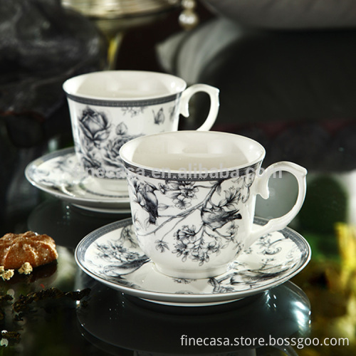 250CC Elegant Ceramic Wholesale Tea Cups